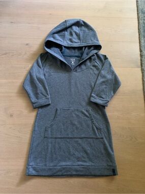 Mountain Hardwear Lampira Fleece Sweater Dress Womens M Hooded Pullover Hiking
